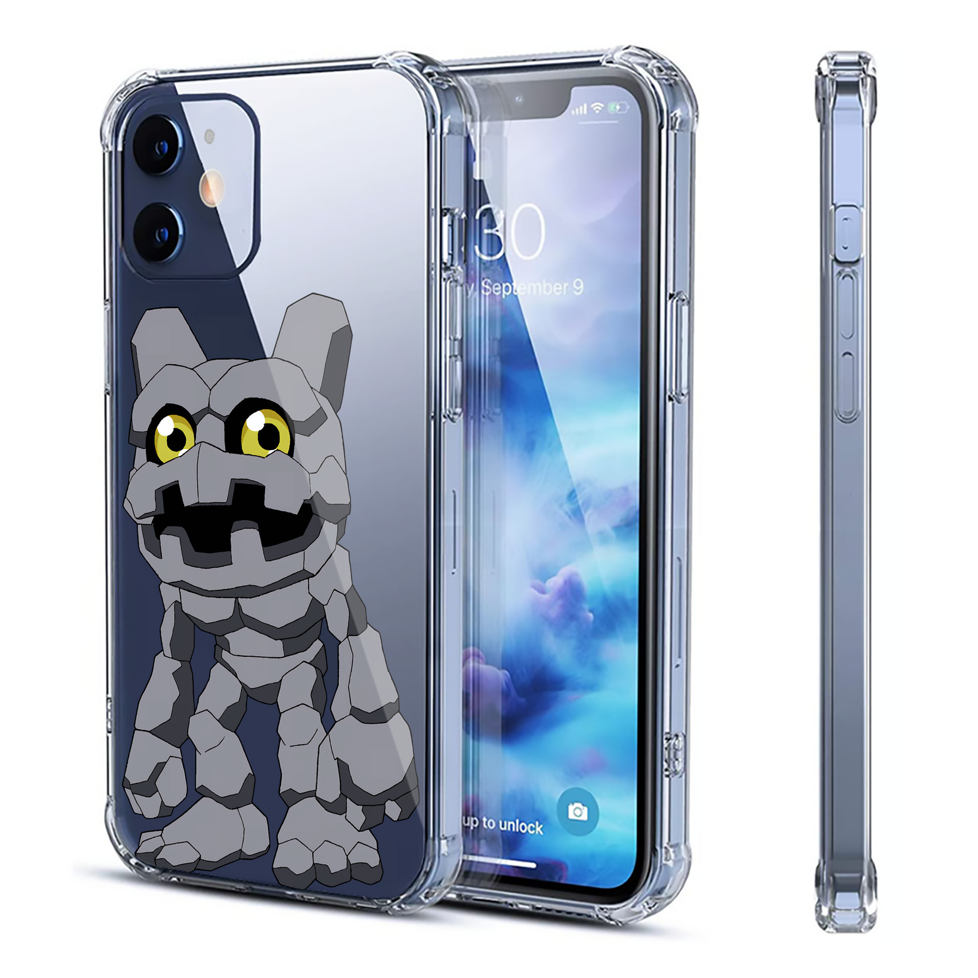 （画像用） Digimon デジタルモンスター/デジモン 【iPhone 12シリーズ対応】透明スマホケース（クリアソフトケース）